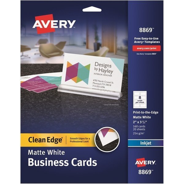 Cards, Business, Clean Edge 160PK, Avery, Mfr#: AVE8869